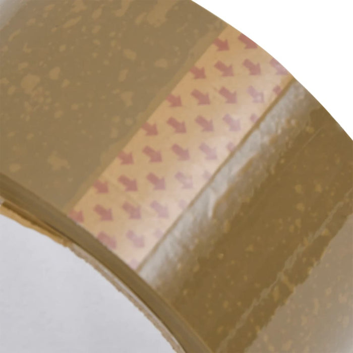 Bandă adezivă de ambalare, 12 buc., maro, 48 mm x 66 m WALTI