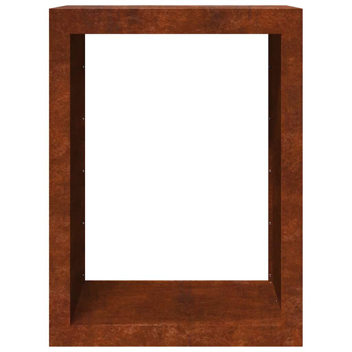 Suport pentru lemne de foc 60x40x80 cm Oțel pentru intemperii WALTI