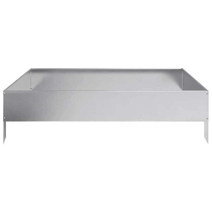 Strat înălțat de grădină, 100x100x26 cm, oțel galvanizat - WALTI WALTI