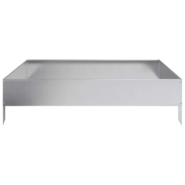 Strat înălțat de grădină, 100x100x26 cm, oțel galvanizat - WALTI WALTI