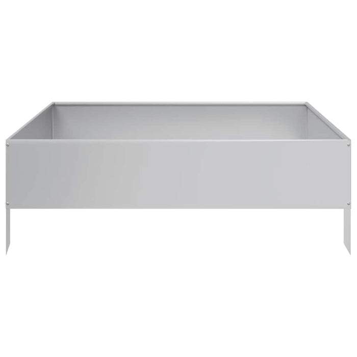 Strat înălțat de grădină, 100x100x33,5 cm, oțel galvanizat - WALTI WALTI