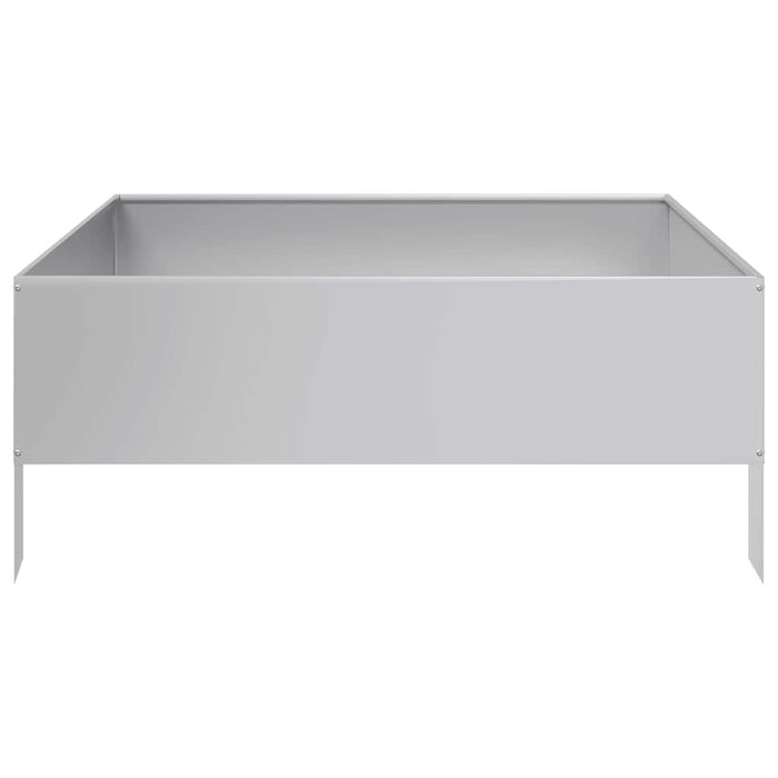 Strat înălțat de grădină, 100x100x41 cm, oțel galvanizat WALTI