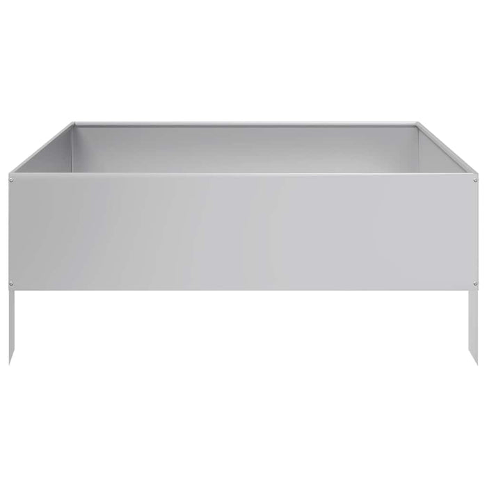 Strat înălțat de grădină, 100x100x41 cm, oțel galvanizat WALTI