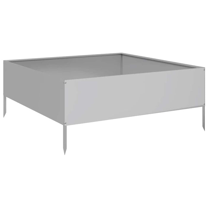 Strat înălțat de grădină, 100x100x41 cm, oțel galvanizat WALTI
