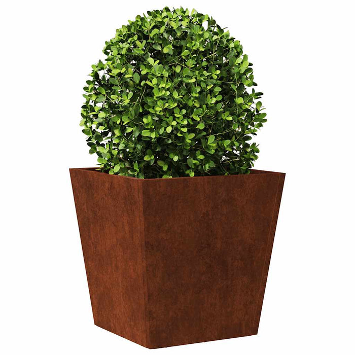 Jardinier de grădină 40x40x40 cm Oțel pentru intemperii - WALTI WALTI