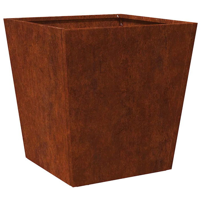 Jardiniere de grădină 2 buc 40x40x40 cm Oțel pentru intemperii WALTI