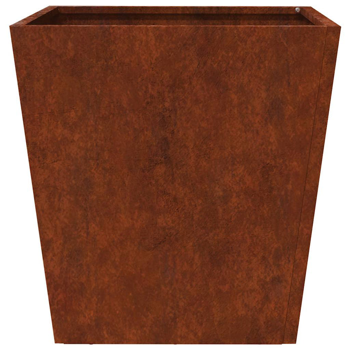 Jardiniere de grădină 2 buc 40x40x40 cm Oțel pentru intemperii WALTI