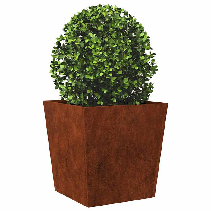 Jardinier de grădină 50x50x50 cm Oțel pentru intemperii WALTI