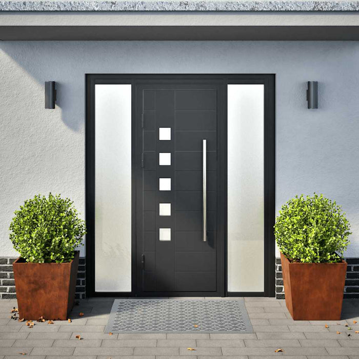 Jardiniere de grădină 2 buc 50x50x50 cm Oțel pentru intemperii - WALTI WALTI
