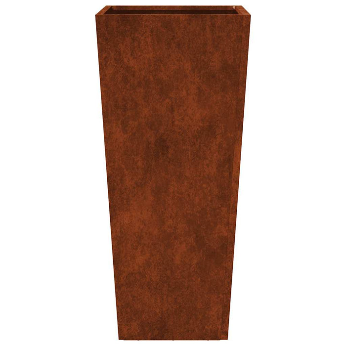 Jardiniere de grădină 2 buc 35x35x75 cm Oțel pentru intemperii - WALTI WALTI