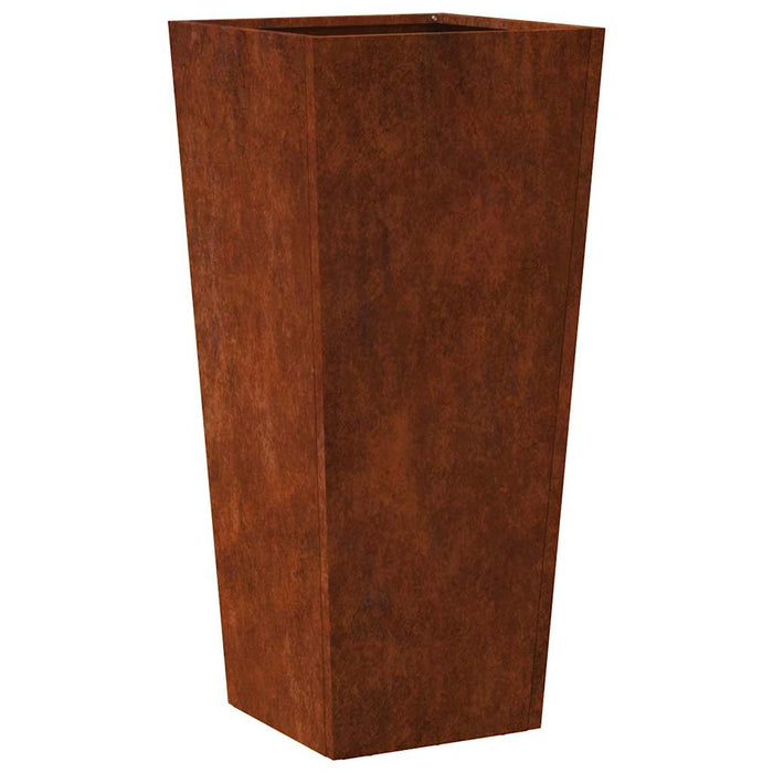 Jardiniere de grădină 2 buc 35x35x75 cm Oțel pentru intemperii - WALTI WALTI