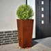 Jardiniere de grădină 2 buc 35x35x75 cm Oțel pentru intemperii - WALTI WALTI