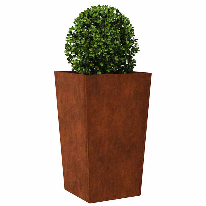 Jardiniere de grădină 2 buc 45x45x75 cm Oțel pentru intemperii WALTI