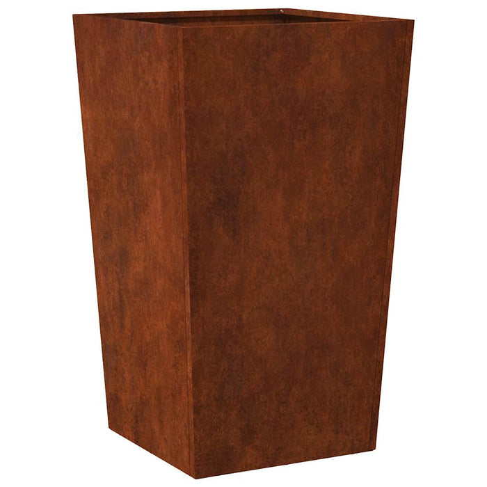 Jardiniere de grădină 2 buc 45x45x75 cm Oțel pentru intemperii WALTI