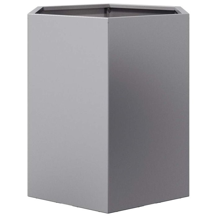 Jardinieră de grădină 46x40x45 cm oțel galvanizat hexagonal - WALTI WALTI