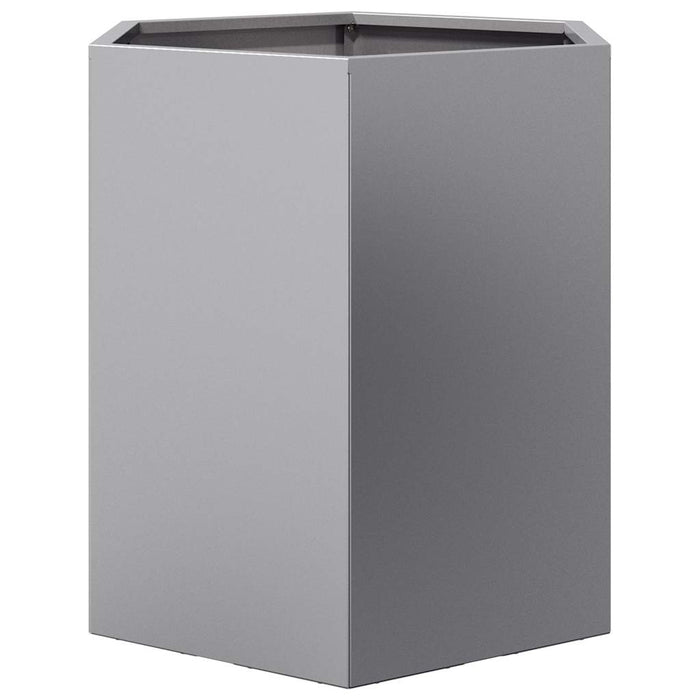 Jardinieră de grădină 46x40x45 cm oțel galvanizat hexagonal - WALTI WALTI