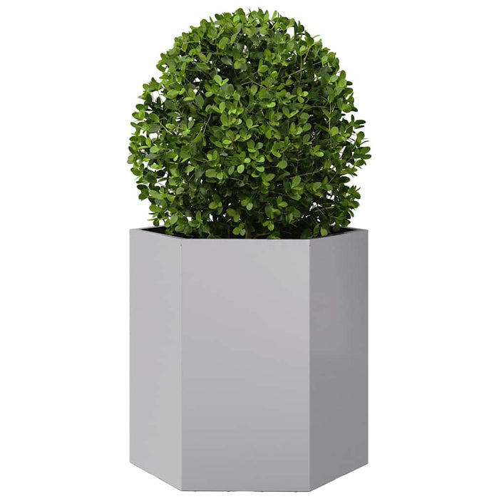 Jardiniere grădină 2 buc. 46x40x45cm oțel galvanizat hexagonală WALTI