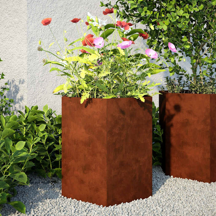 jardiniere de grădină 46x40x45 cm oțel de intemperii WALTI