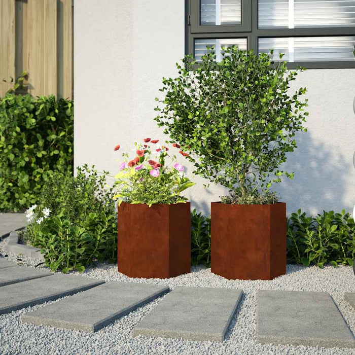 jardiniere de grădină 46x40x45 cm oțel de intemperii WALTI