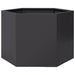 Jardinieră de grădină negru 69x60x45 cm oțel hexagonal - WALTI WALTI