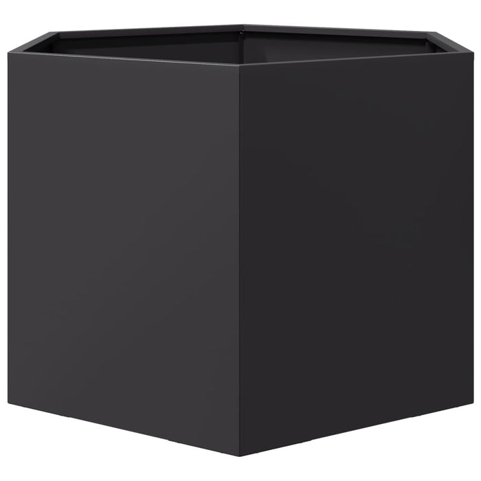 Jardinieră de grădină negru 69x60x45 cm oțel hexagonal - WALTI WALTI