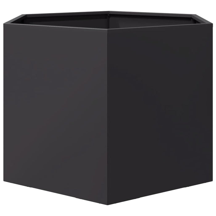 Jardinieră de grădină negru 69x60x45 cm oțel hexagonal - WALTI WALTI
