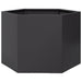 Jardinieră de grădină negru 69x60x45 cm oțel hexagonal - WALTI WALTI