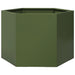 Jardinieră grădină verde măsliniu 69x60x45 cm oțel hexagonal - WALTI WALTI