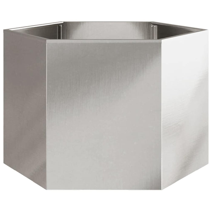 Jardinieră de grădină 69x60x45 cm oțel inoxidabil hexagonal - WALTI WALTI