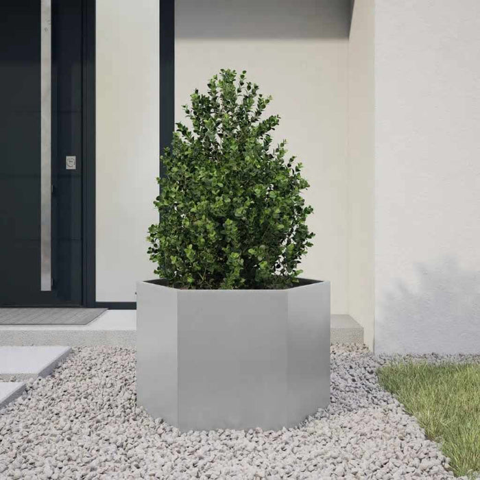 Jardinieră de grădină 69x60x45 cm oțel galvanizat hexagonal - WALTI WALTI