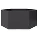 Jardinieră de grădină negru 104x90x45 cm oțel hexagonal - WALTI WALTI