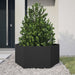 Jardinieră de grădină negru 104x90x45 cm oțel hexagonal - WALTI WALTI