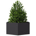 Jardinieră de grădină negru 104x90x45 cm oțel hexagonal - WALTI WALTI