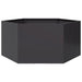 Jardinieră de grădină negru 104x90x45 cm oțel hexagonal - WALTI WALTI