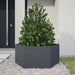 Jardinieră de grădină antracit 104x90x45 cm oțel hexagonal - WALTI WALTI