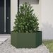 Jardinieră grădină verde măsliniu 104x90x45 cm oțel hexagonal - WALTI WALTI