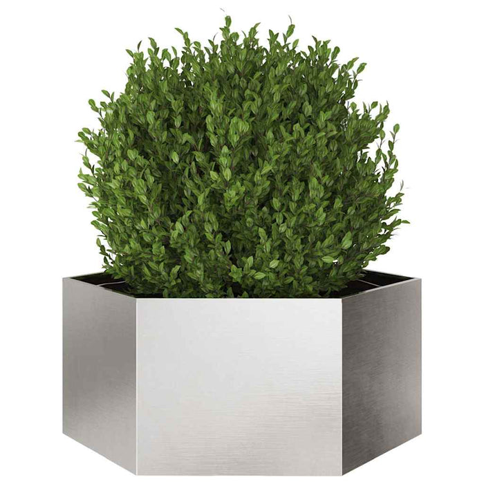 Jardinieră de grădină 104x90x45 cm oțel inoxidabil hexagonal - WALTI WALTI