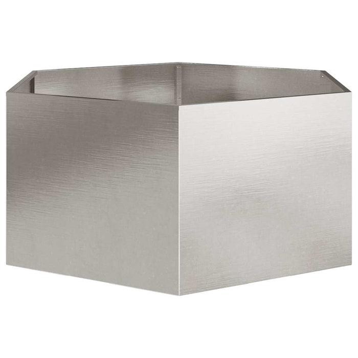 Jardinieră de grădină 104x90x45 cm oțel inoxidabil hexagonal - WALTI WALTI