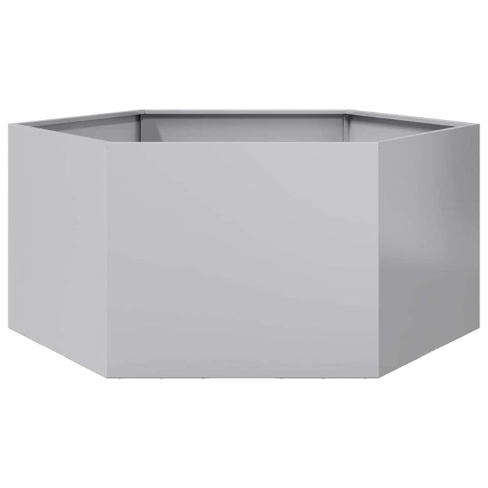 Jardinieră de grădină 104x90x45 cm oțel galvanizat hexagonal - WALTI WALTI