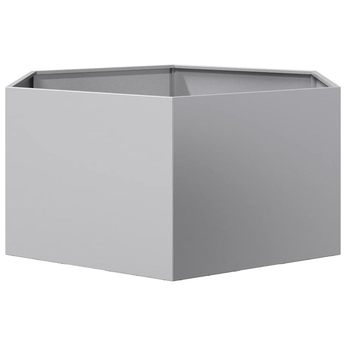 Jardinieră de grădină 104x90x45 cm oțel galvanizat hexagonal - WALTI WALTI