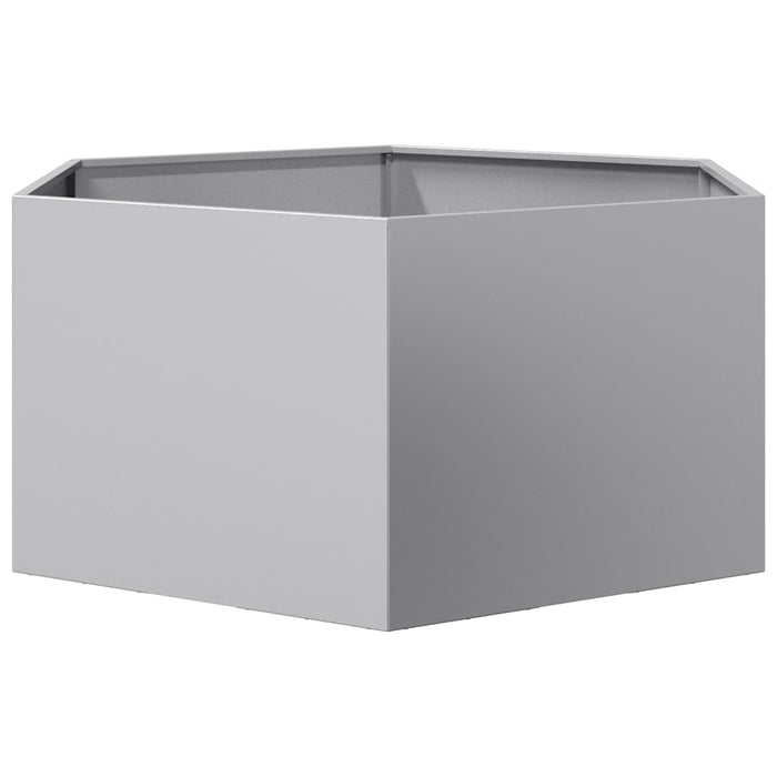 Jardinieră de grădină 104x90x45 cm oțel galvanizat hexagonal - WALTI WALTI