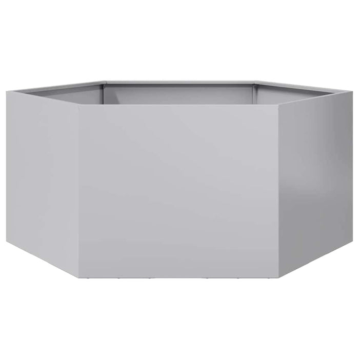 Jardinieră de grădină 104x90x45 cm oțel galvanizat hexagonal - WALTI WALTI