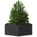 Jardinieră de grădină negru 138x120x45 cm oțel hexagonal - WALTI WALTI