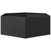 Jardinieră de grădină negru 138x120x45 cm oțel hexagonal - WALTI WALTI