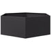 Jardinieră de grădină negru 138x120x45 cm oțel hexagonal - WALTI WALTI