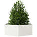Jardinieră de grădină alb 138x120x45 cm oțel hexagonal - WALTI WALTI