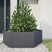Jardinieră de grădină antracit 138x120x45 cm oțel hexagonal - WALTI WALTI