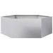 Jardinieră de grădină 138x120x45 cm oțel galvanizat hexagonal - WALTI WALTI