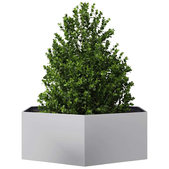 Jardinieră de grădină 138x120x45 cm oțel galvanizat hexagonal - WALTI WALTI
