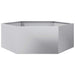 Jardinieră de grădină 138x120x45 cm oțel galvanizat hexagonal - WALTI WALTI